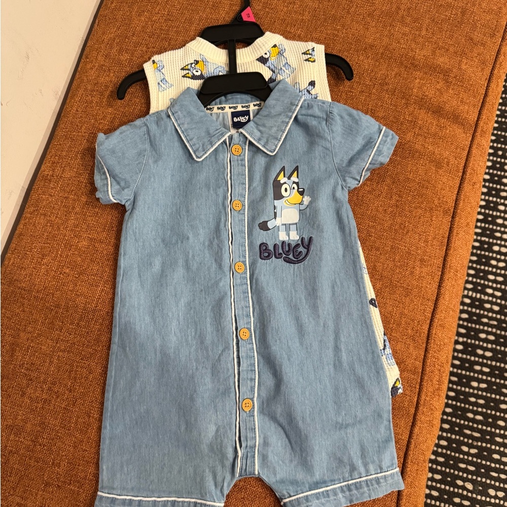 Bluey Denim Romper for Kids